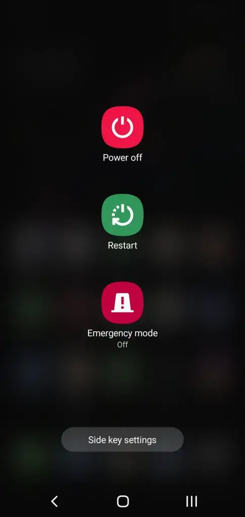 Android Power off by hold down power key