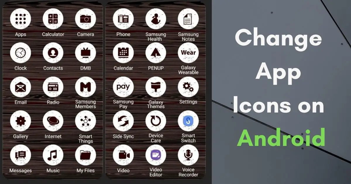 how to change app icons on your Android