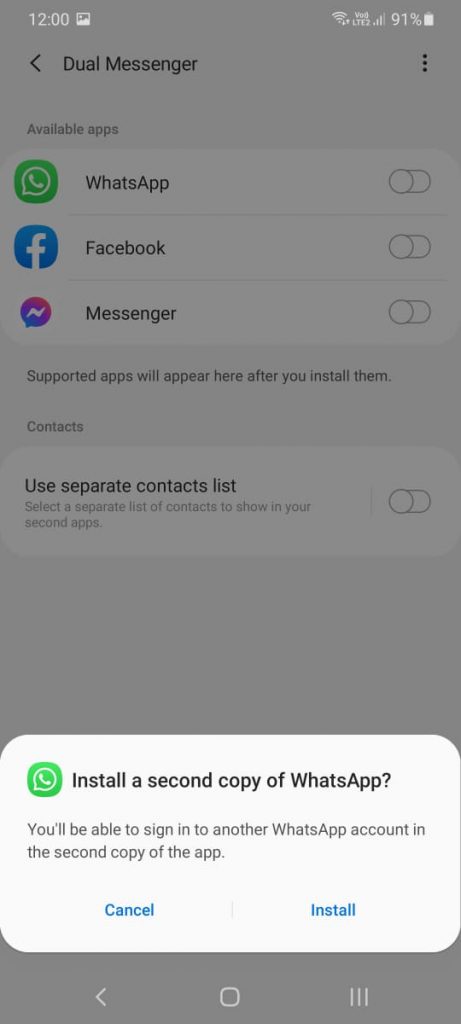 How to Use Two WhatsApp Accounts in One Phone -Android