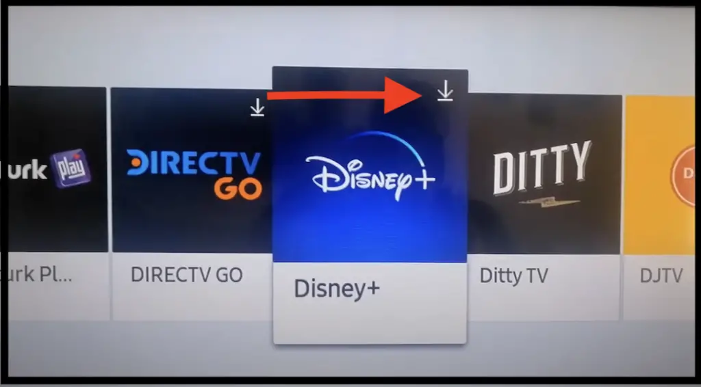 watch disney plus on samsung tv