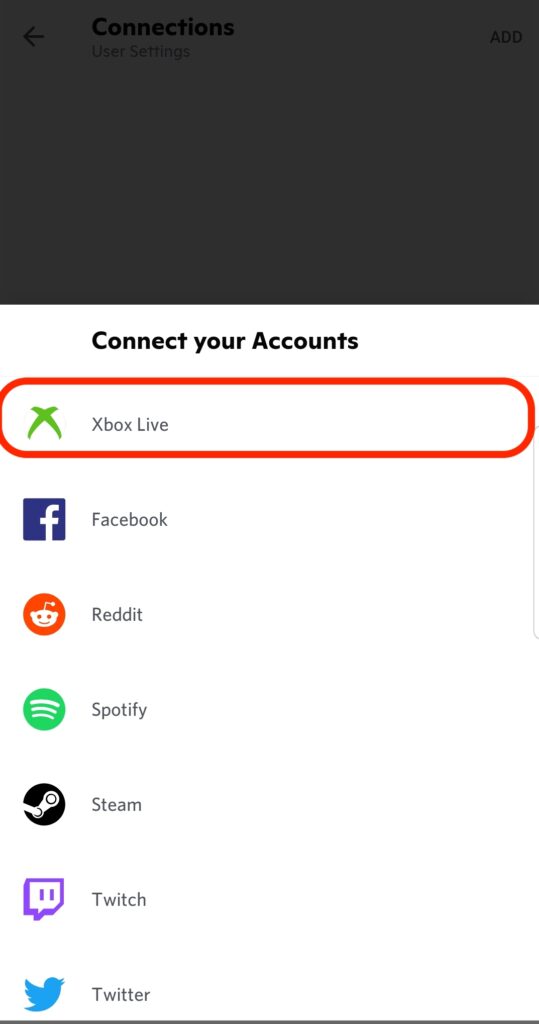 connect discord xbox