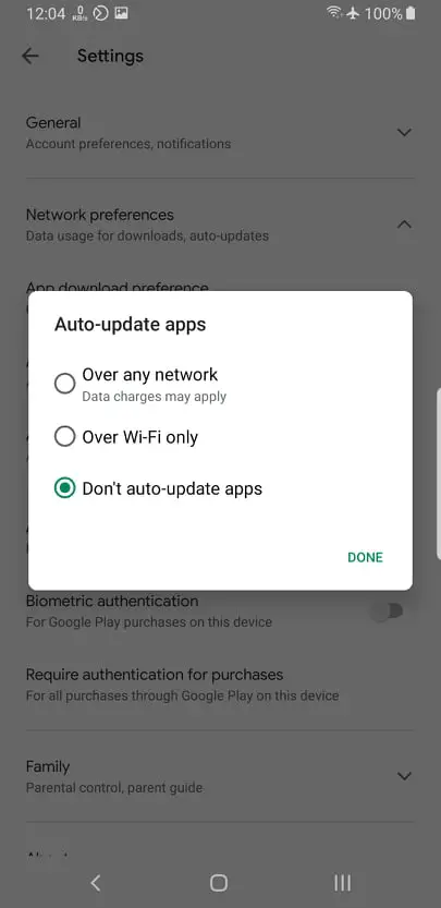 How to turn off automatic app updates ANDROID