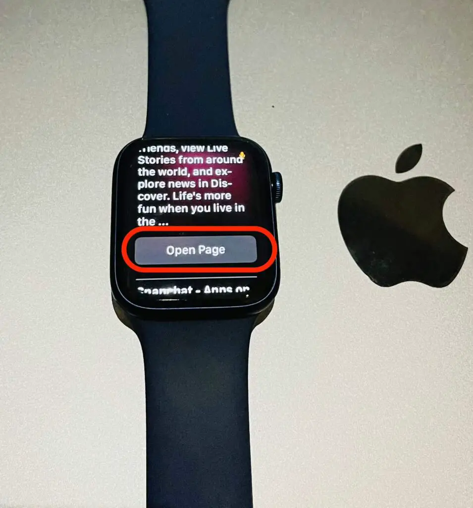snapchat login screen apple watch