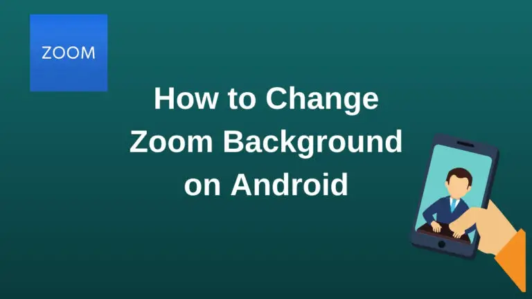 How to Change Zoom Background on Android