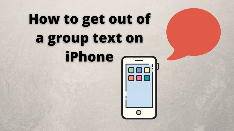 How to get out of a group text on iPhone