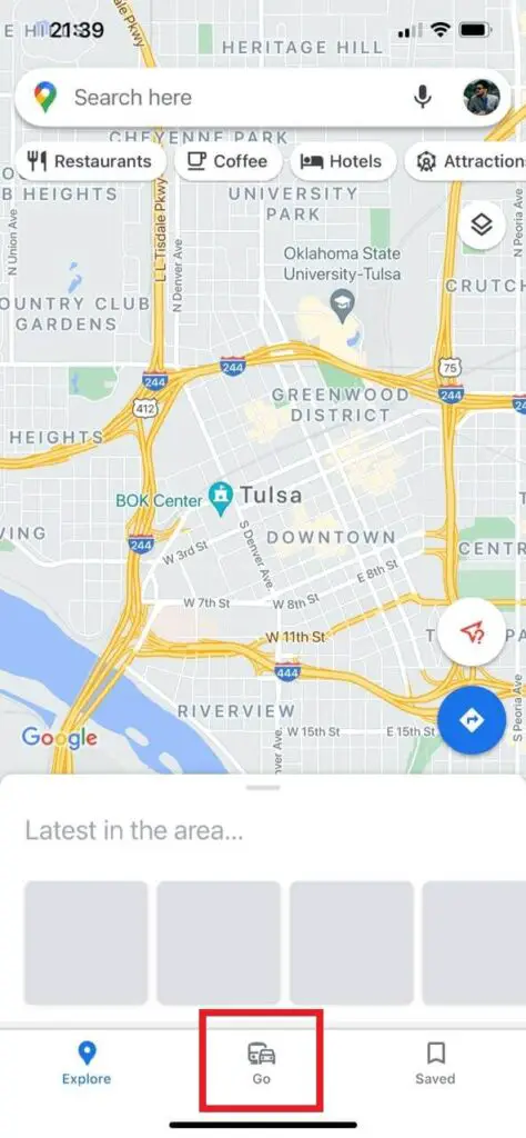 Check Traffic to Work or Home on Google Maps- iphone