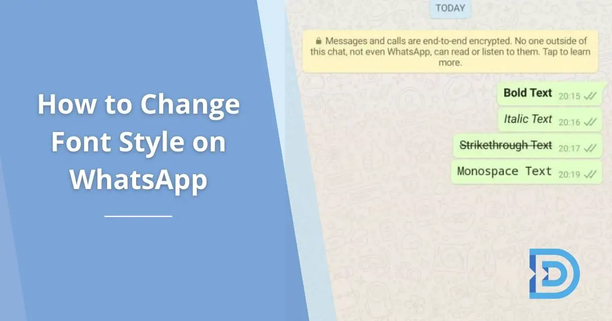 How to Change Font Style on WhatsApp