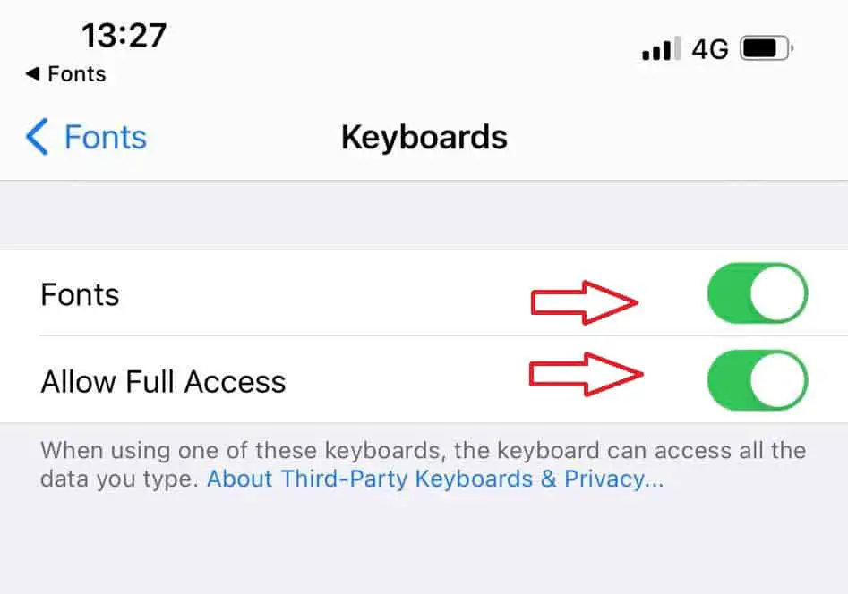 change font styles on iPhone for documents and messages (3)
