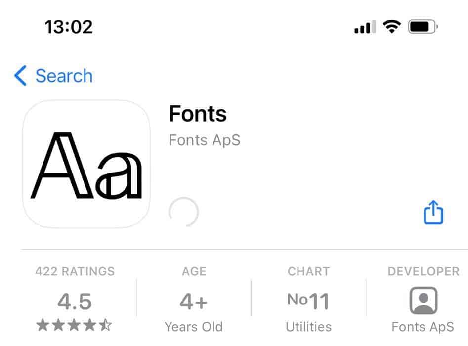 change font styles on iPhone