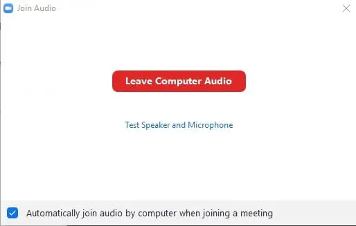 mute Zoom audio from Zoom meeting controls without muting computer
