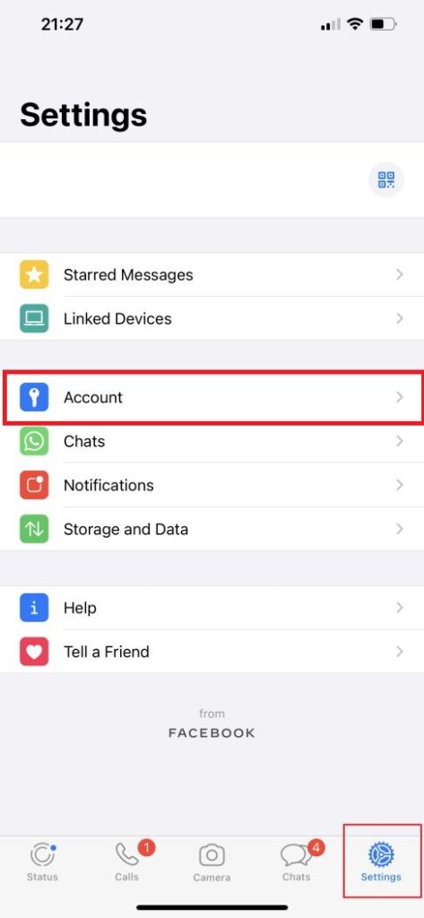 Turn off read receipts on WhatsApp- settings