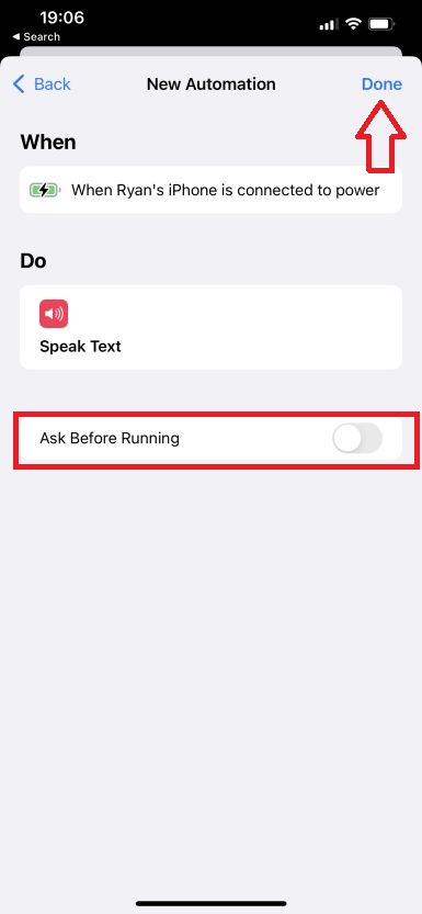 Ask Before Running" should be disabled