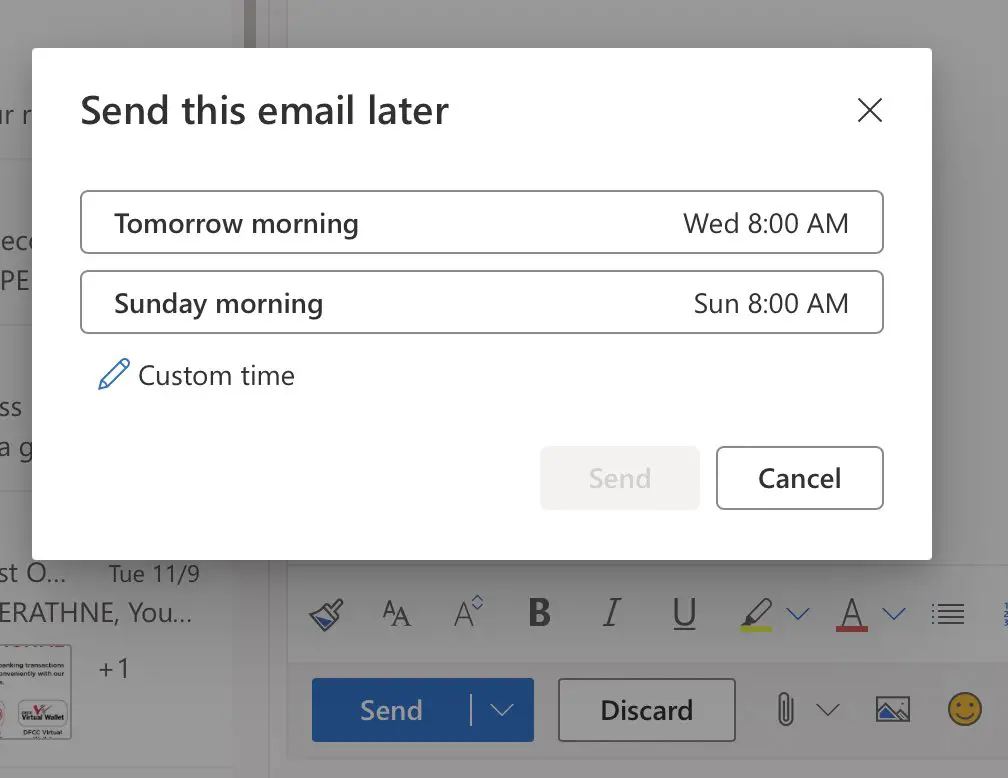 send later outlook