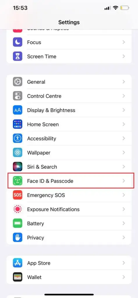 use face id to log into apps iphone