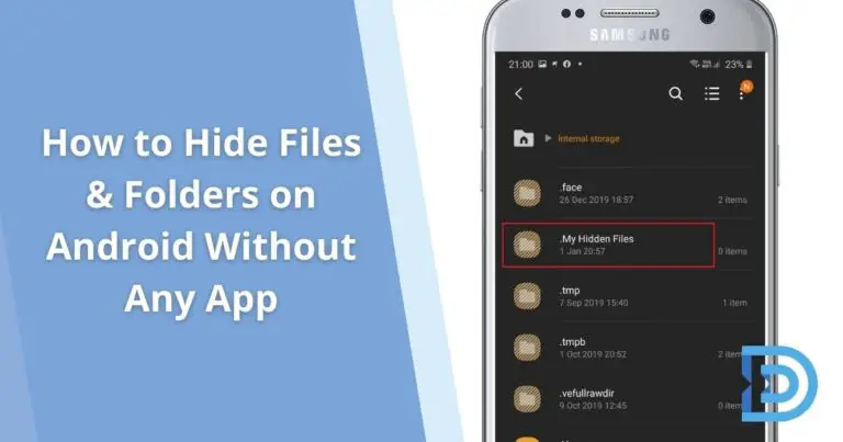 How to Hide Files & Folders on Android Without Any App