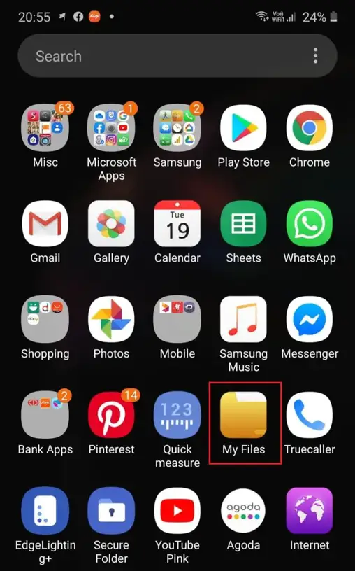 how to hide files in android