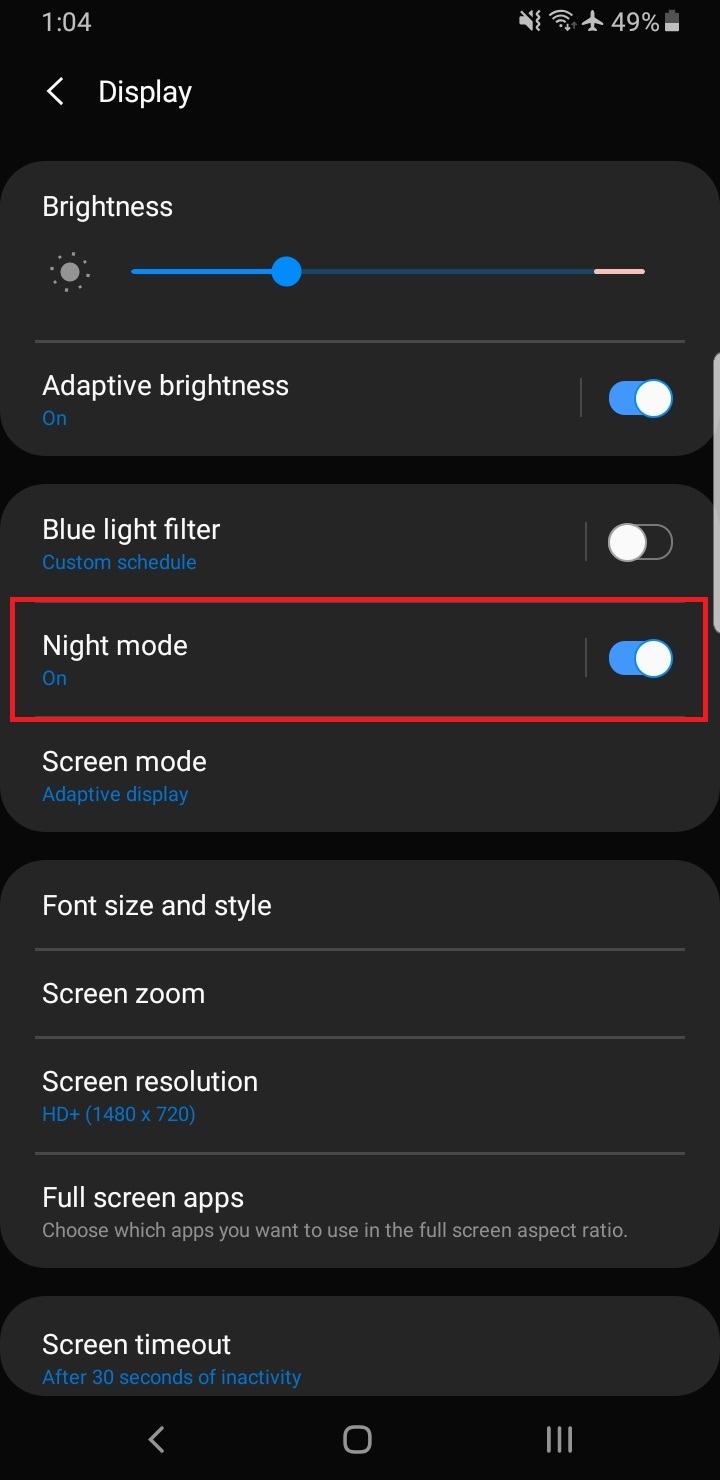 snapchat dark mode samsung mobile phones