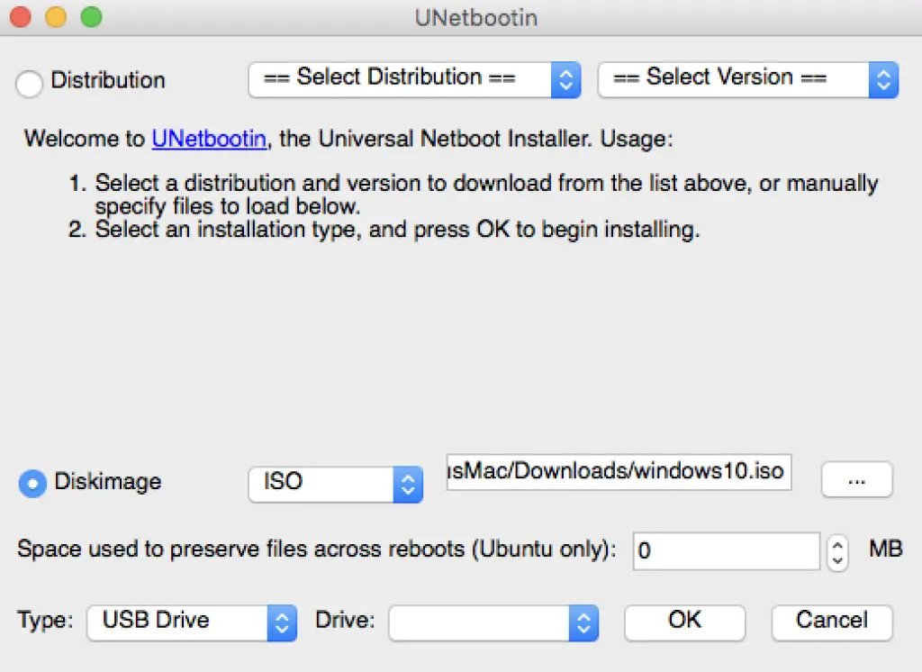 unetbootin windows iso mac 1024x746 1