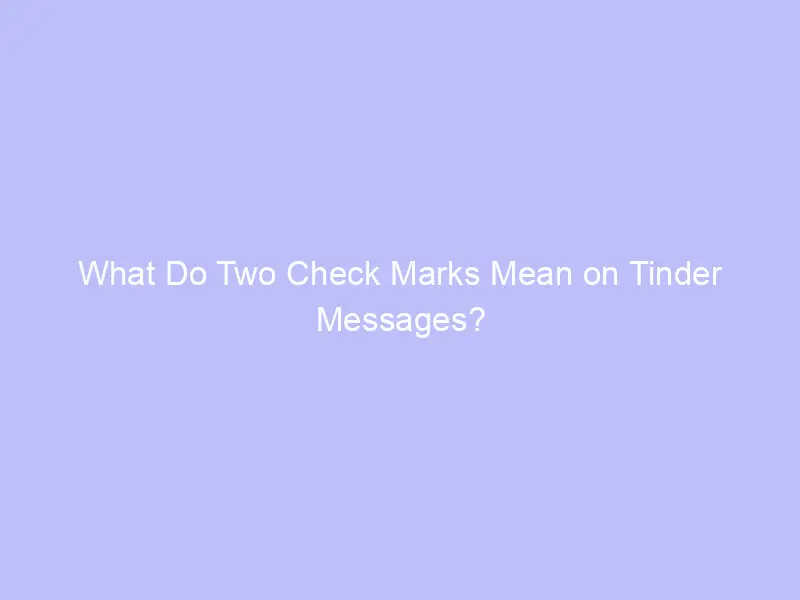 what do two check marks mean on tinder messages 2002