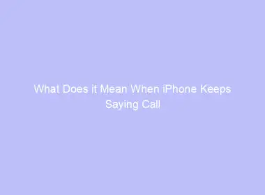 what does it mean when iphone keeps saying call failed 2019